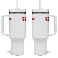 Switzerland Tumbler With Handle Vintage Retro Swiss Flag