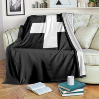 Swiss Vintage Cross Flag Switzerland Throw Blanket