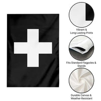 Swiss Vintage Cross Flag Switzerland Garden Flag