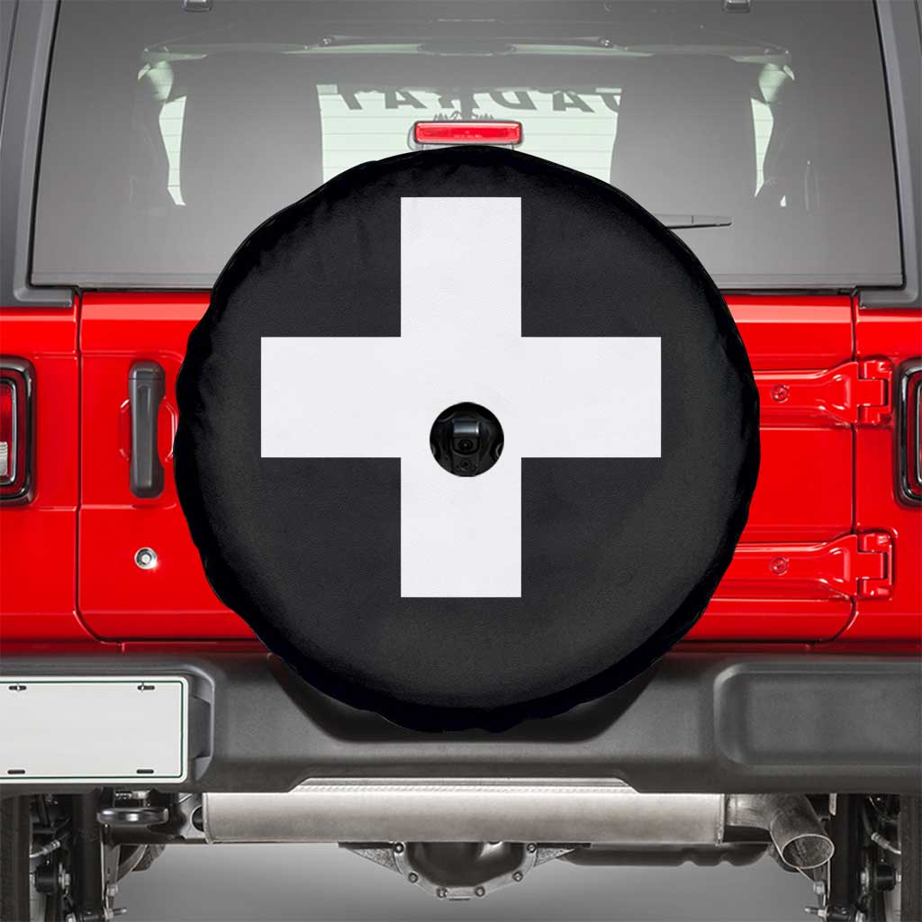 Swiss Vintage Cross Flag Switzerland Spare Tire Cover