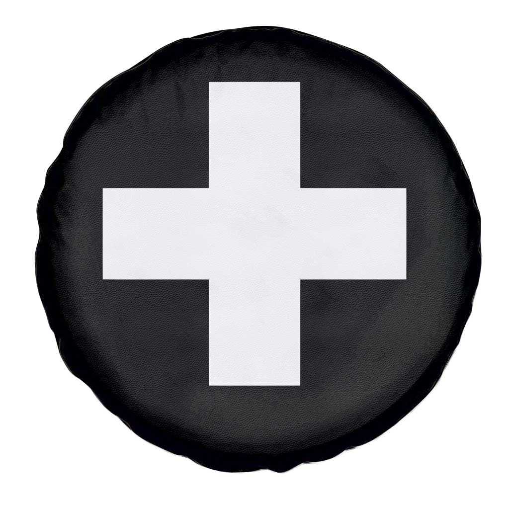 Swiss Vintage Cross Flag Switzerland Spare Tire Cover