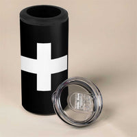 Swiss Vintage Cross Flag Switzerland 4 in 1 Can Cooler Tumbler