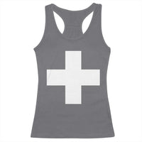Swiss Vintage Cross Flag Switzerland Racerback Tank Top