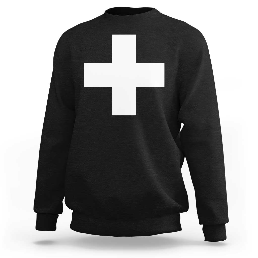 Swiss Vintage Cross Flag Switzerland Sweatshirt