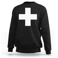 Swiss Vintage Cross Flag Switzerland Sweatshirt