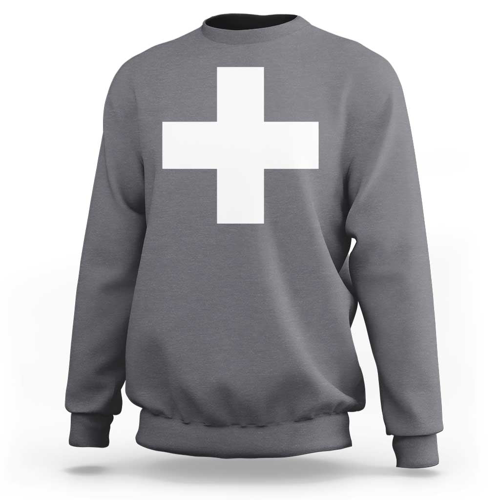Swiss Vintage Cross Flag Switzerland Sweatshirt