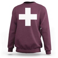 Swiss Vintage Cross Flag Switzerland Sweatshirt