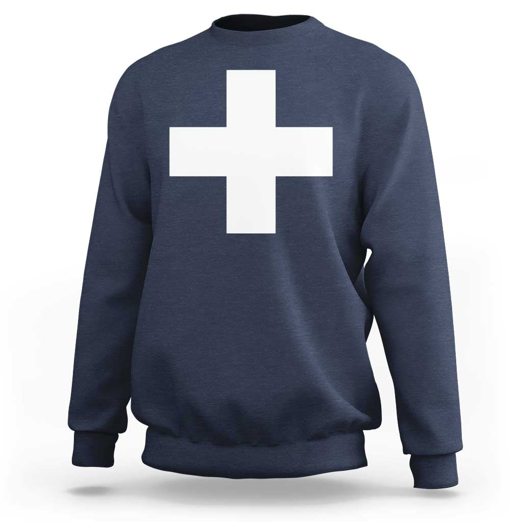 Swiss Vintage Cross Flag Switzerland Sweatshirt