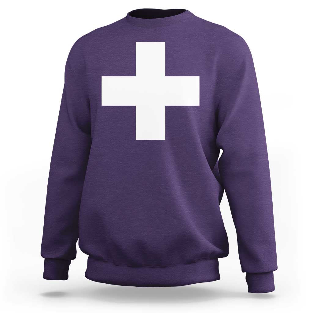 Swiss Vintage Cross Flag Switzerland Sweatshirt