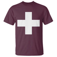 Swiss Vintage Cross Flag Switzerland T Shirt