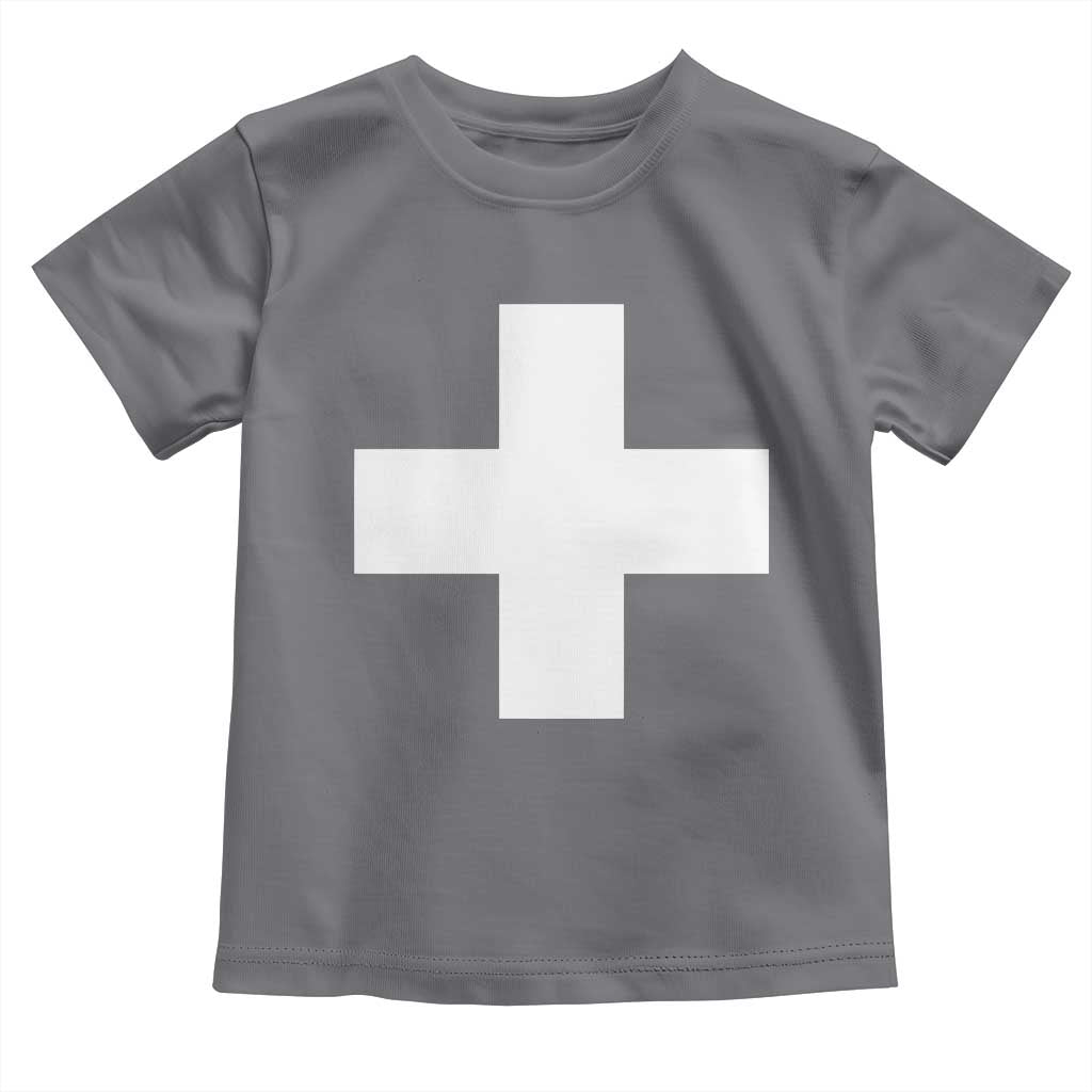 Swiss Vintage Cross Flag Switzerland Toddler T Shirt