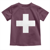Swiss Vintage Cross Flag Switzerland Toddler T Shirt