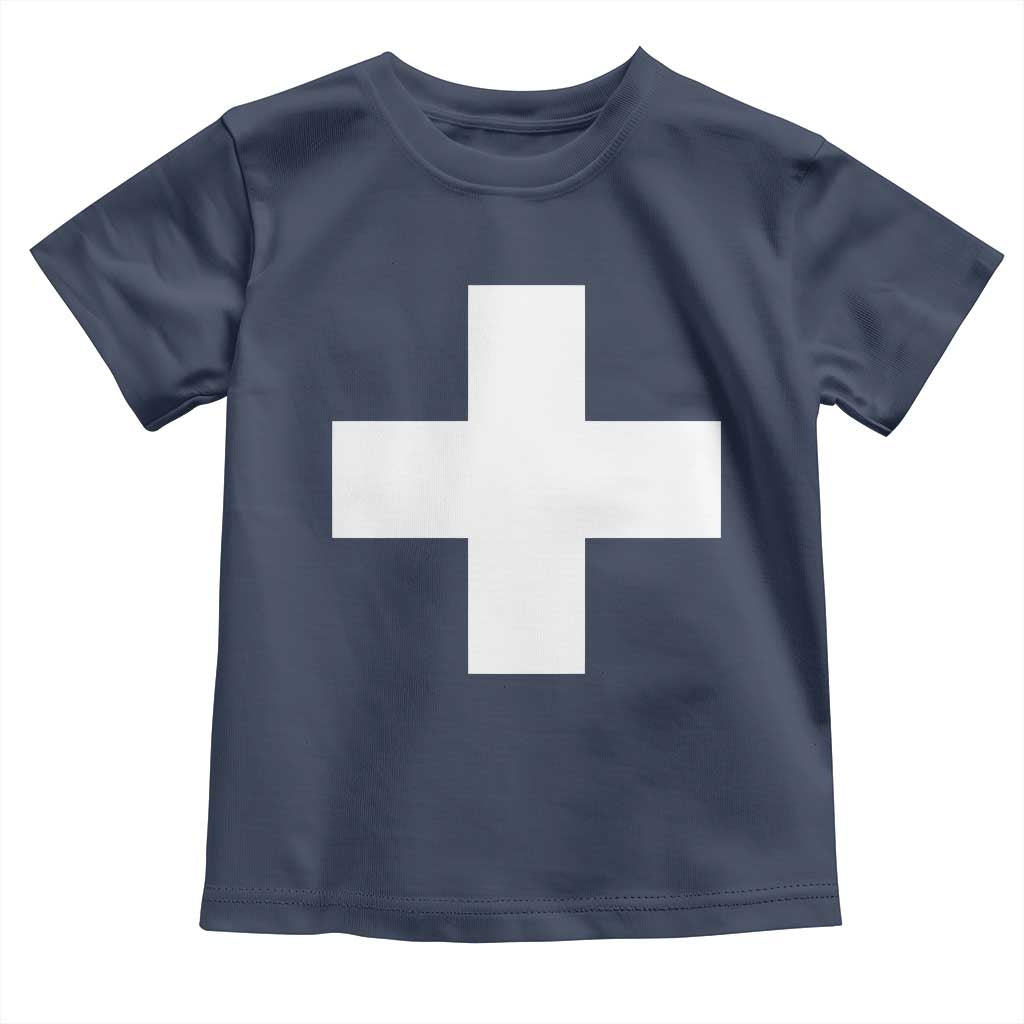 Swiss Vintage Cross Flag Switzerland Toddler T Shirt