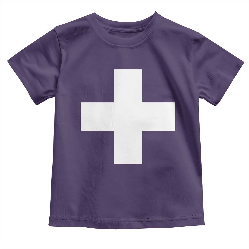 Swiss Vintage Cross Flag Switzerland Toddler T Shirt