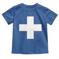 Swiss Vintage Cross Flag Switzerland Toddler T Shirt
