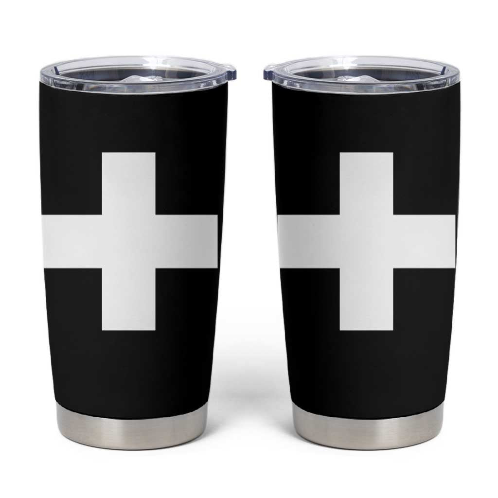 Swiss Vintage Cross Flag Switzerland Tumbler Cup