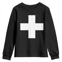 Swiss Vintage Cross Flag Switzerland Youth Sweatshirt
