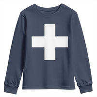 Swiss Vintage Cross Flag Switzerland Youth Sweatshirt