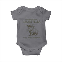 Funny Capybara Baby Onesie Retro Smart Fella Capybara Vintage 90s