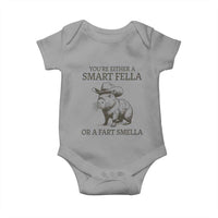Funny Capybara Baby Onesie Retro Smart Fella Capybara Vintage 90s