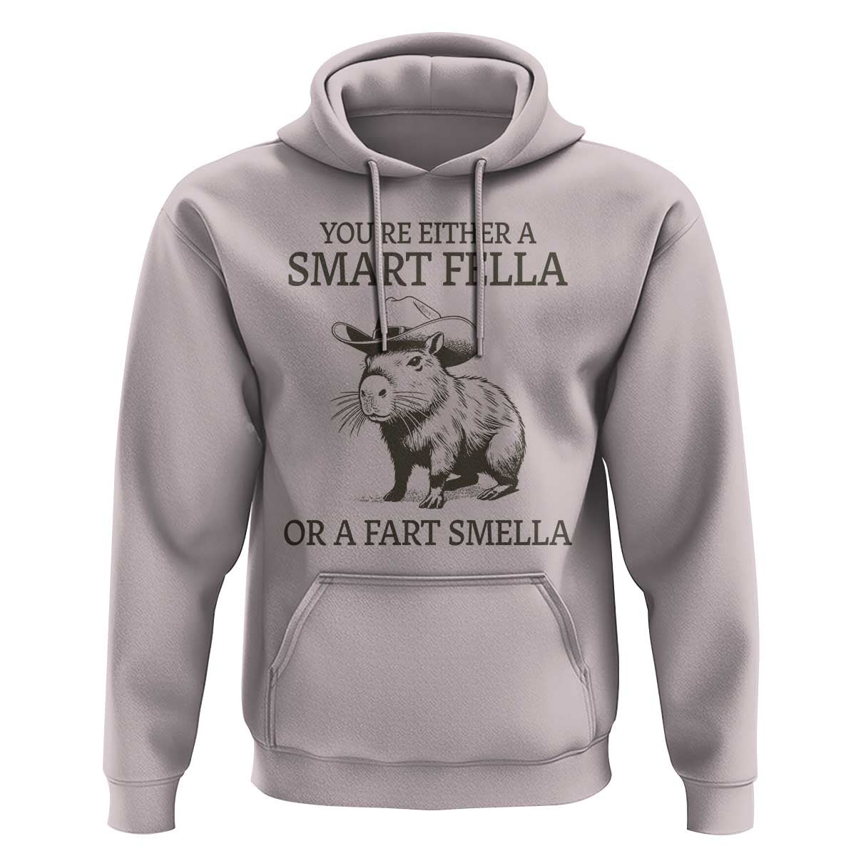 Funny Capybara Hoodie Retro Smart Fella Capybara Vintage 90s