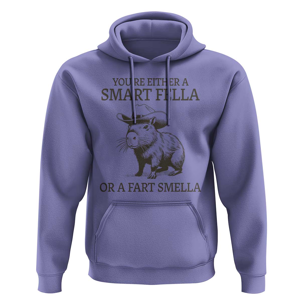 Funny Capybara Hoodie Retro Smart Fella Capybara Vintage 90s