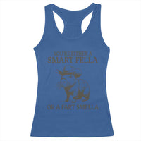Funny Capybara Racerback Tank Top Retro Smart Fella Capybara Vintage 90s