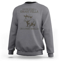 Funny Capybara Sweatshirt Retro Smart Fella Capybara Vintage 90s - Wonder Print Shop