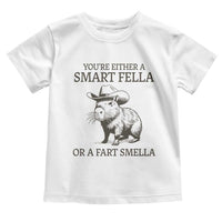 Funny Capybara Toddler T Shirt Retro Smart Fella Capybara Vintage 90s