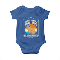Funny Capybara Baby Onesie Vintage Retro Rodent Dont Be Worry Be Capy