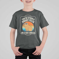 Funny Capybara T Shirt For Kid Vintage Retro Rodent Dont Be Worry Be Capy - Wonder Print Shop