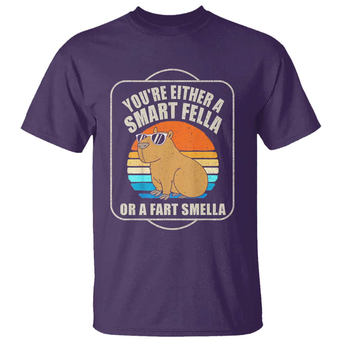 Funny Capybara T Shirt Vintage Retro Rodent Dont Be Worry Be Capy - Wonder Print Shop