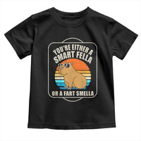 Funny Capybara Toddler T Shirt Vintage Retro Rodent Dont Be Worry Be Capy