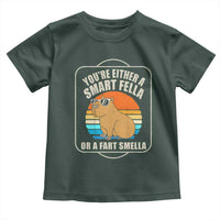 Funny Capybara Toddler T Shirt Vintage Retro Rodent Dont Be Worry Be Capy