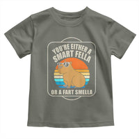 Funny Capybara Toddler T Shirt Vintage Retro Rodent Dont Be Worry Be Capy