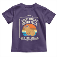 Funny Capybara Toddler T Shirt Vintage Retro Rodent Dont Be Worry Be Capy
