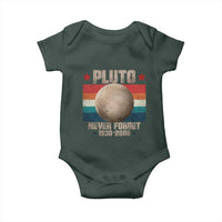 Pluto Never Forget 1930-2006 Planet Baby Onesie Funny Vintage Retro Astronomy Space