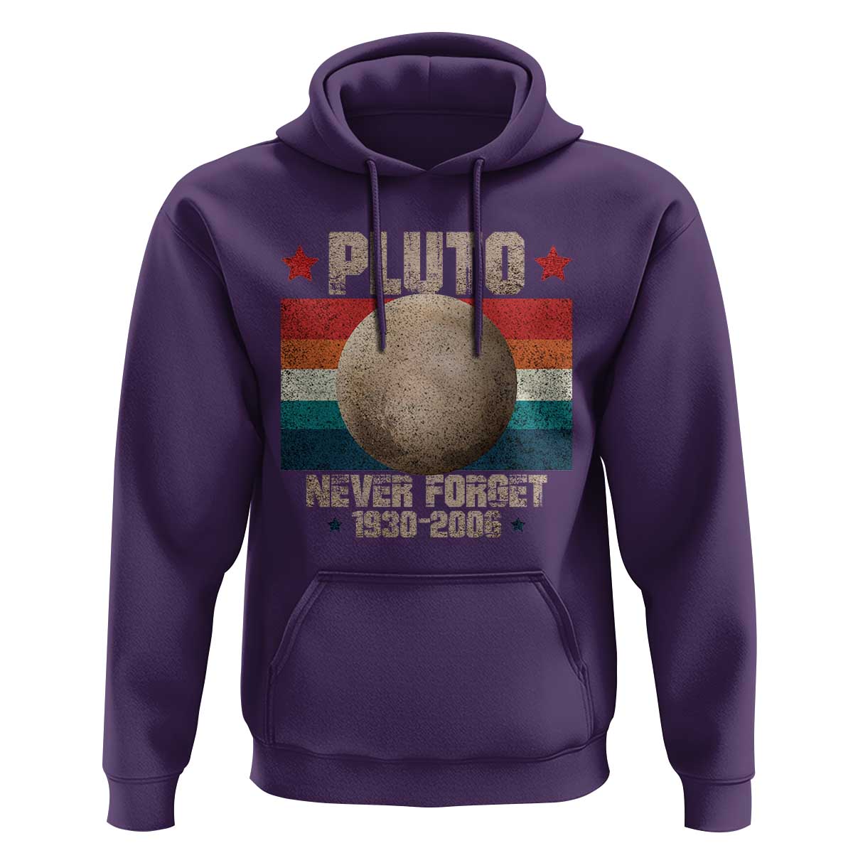 Pluto Never Forget 1930-2006 Planet Hoodie Funny Vintage Retro Astronomy Space