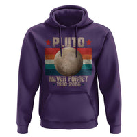 Pluto Never Forget 1930-2006 Planet Hoodie Funny Vintage Retro Astronomy Space
