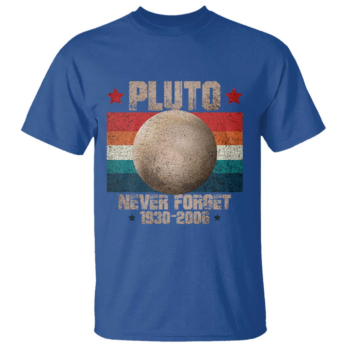 Pluto Never Forget 1930-2006 Planet T Shirt Funny Vintage Retro Astronomy Space - Wonder Print Shop