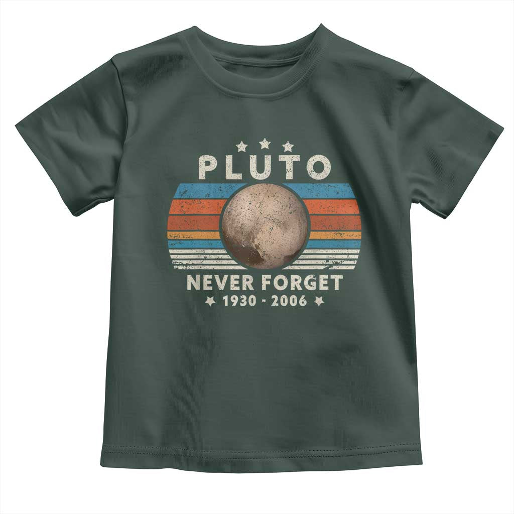 Never Forget Pluto Toddler T Shirt 1930-2006 Retro Style Funny Space Science