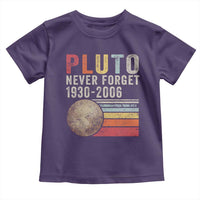 Never Forget Pluto Toddler T Shirt Retro Style Funny Space Science