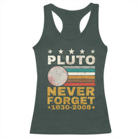 Never Forget Pluto Racerback Tank Top Retro Style Funny Space Science 1930-2006