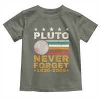 Never Forget Pluto Toddler T Shirt Retro Style Funny Space Science 1930-2006