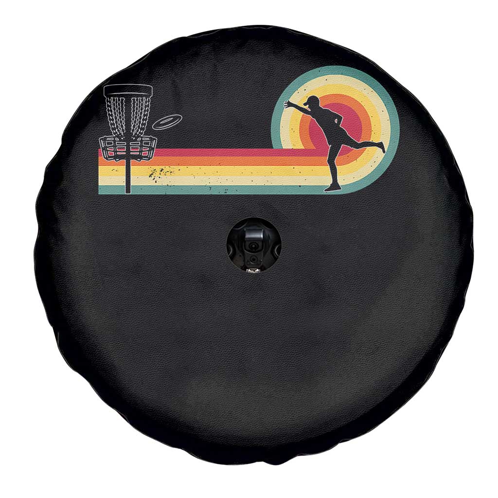 Disc Golf Retro Spare Tire Cover Vintage Frisbee Golf Player