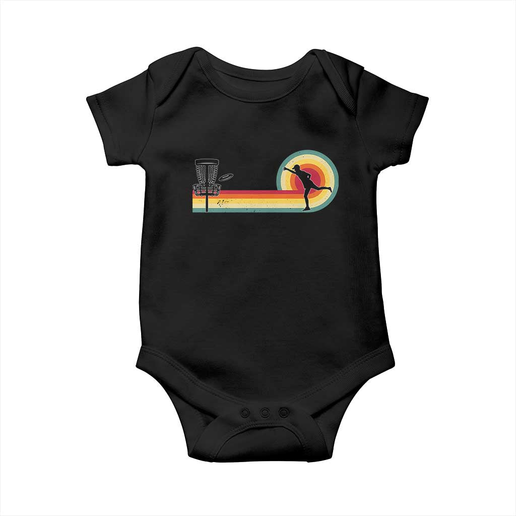 Disc Golf Retro Baby Onesie Vintage Frisbee Golf Player