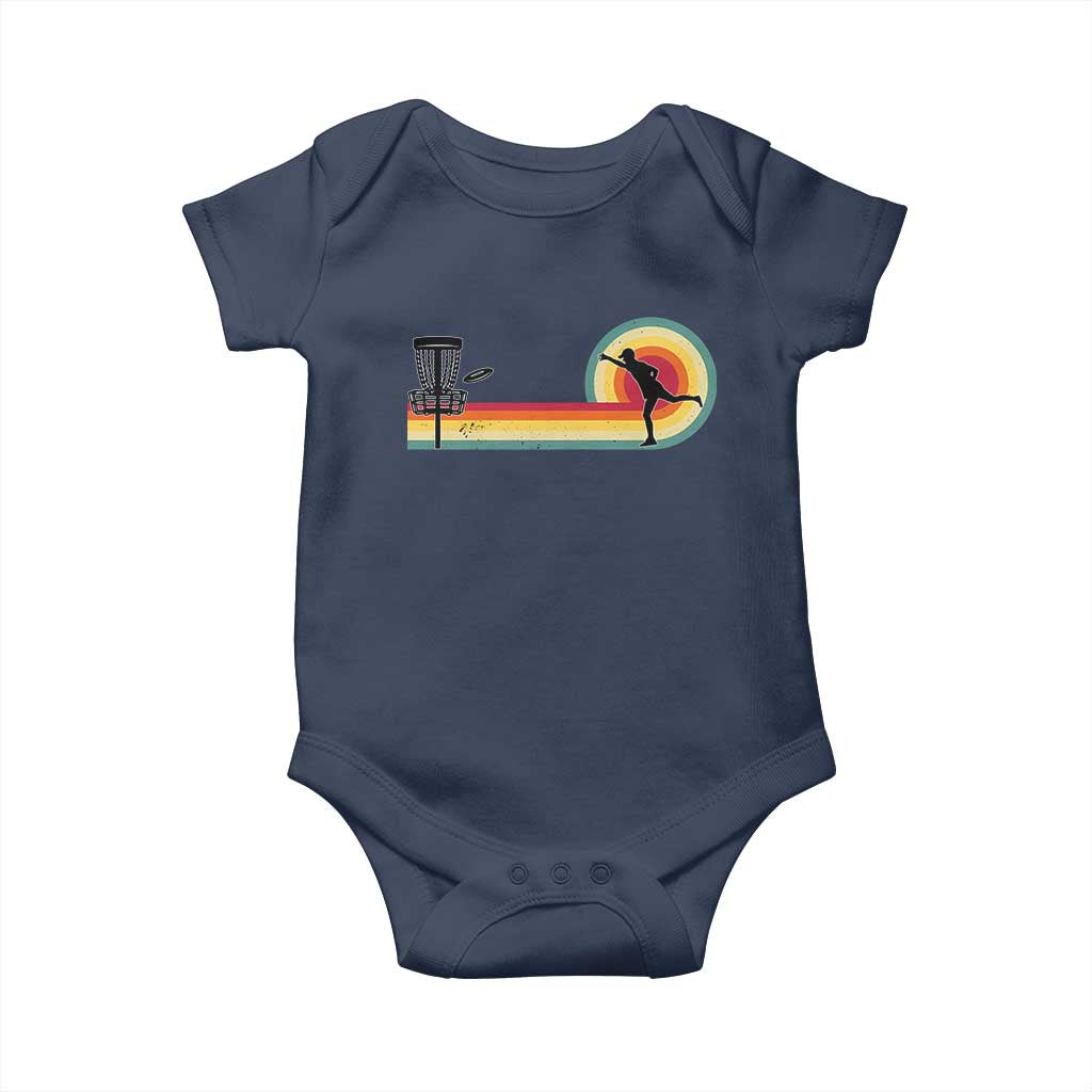 Disc Golf Retro Baby Onesie Vintage Frisbee Golf Player