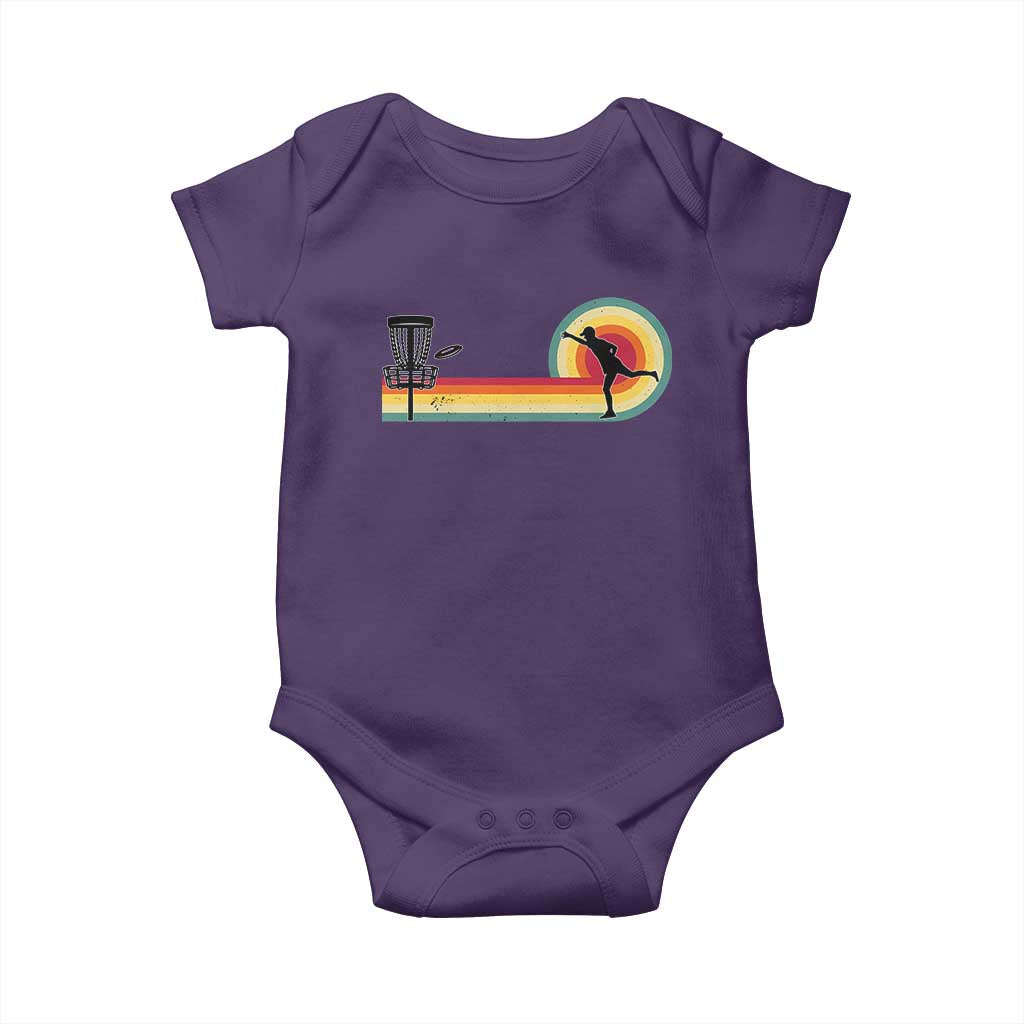 Disc Golf Retro Baby Onesie Vintage Frisbee Golf Player