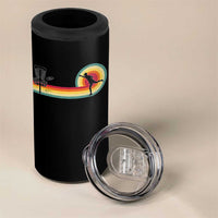 Disc Golf Retro 4 in 1 Can Cooler Tumbler Vintage Frisbee Golf Player
