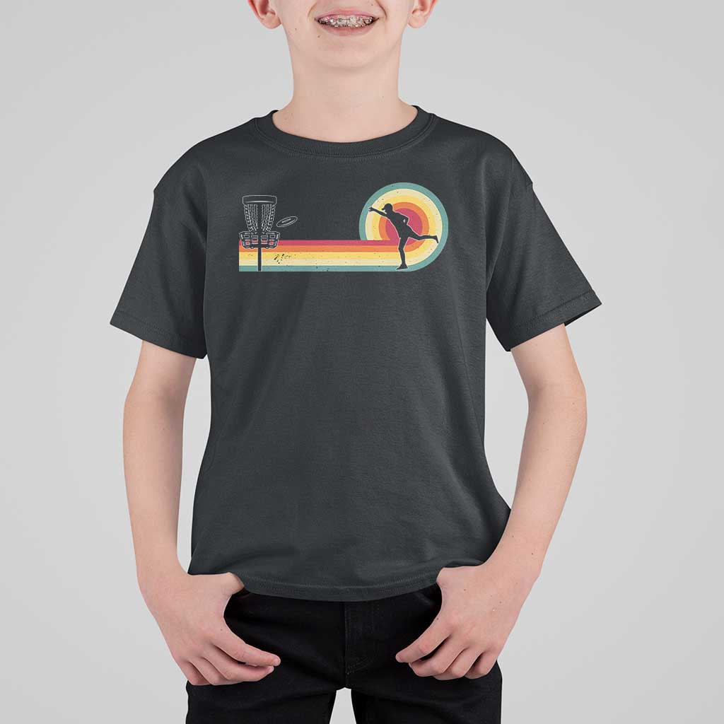 Disc Golf Retro T Shirt For Kid Vintage Frisbee Golf Player - Wonder Print Shop